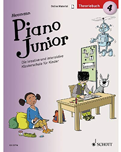 Piano Junior: Theoriebuch 4: Die kreative und interaktive Klavierschule für Kinder. Band 4. Klavier. (Piano Junior - deutsche Ausgabe, Band 4)