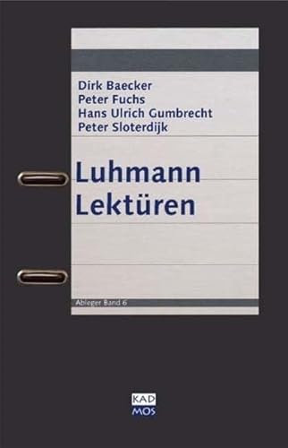 Luhmann Lektüren (Ableger, Band 6)