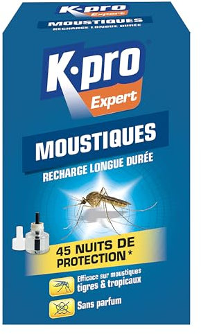 K.PRO Expert - Moustiques Recharge Diffuseur Longue Durée Expert, Neutre