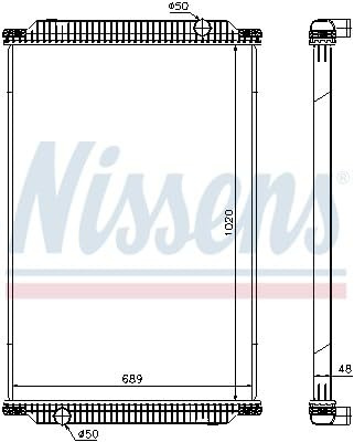NISSENS 67196 Kühler, Motorkühlung