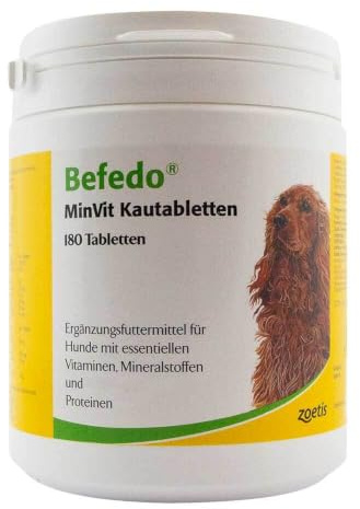 Zoetis - Befedo Minvit Kautabletten für Hunde 180 Tabletten, 1er Pack (1 x 0.62 kilograms)