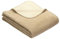 Ibena Dublin Kniedecke 100x150 cm - Kinderdecke Creme wollweiß, Kuscheldecke aus Baumwollmischung angenehm warm und kuschelig, hervorragende Qualität