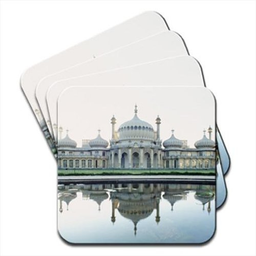 The Royal Pavilion in Brighton Reflected in Water Set of 4 Coasters