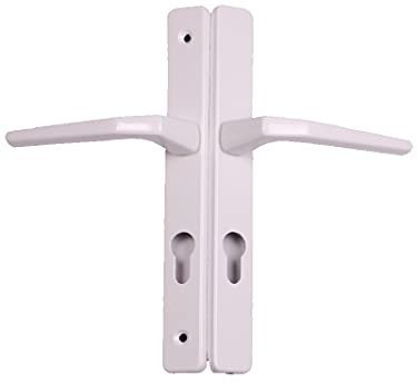 Hoppe White Upvc Door Handle 200mm 199mm Screw Fix 70mm PZ
