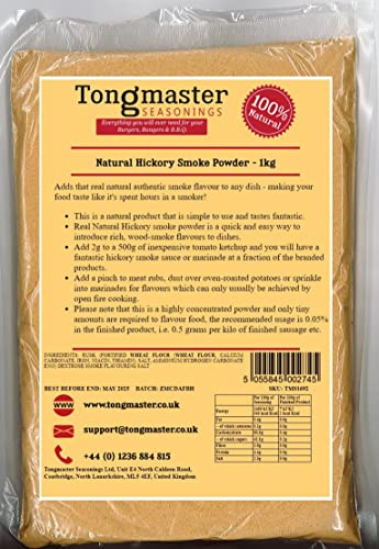 Natural Hickory Smoke Powder - 1kg (Add a Pinch to Meat rubs or Sprinkle into marinades)