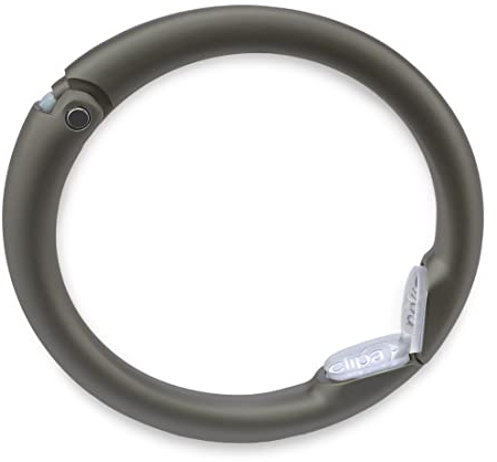 Clipa 2 – Handtasche Kleiderbügel, poliertem Hämatit in ein starker Haken – Schließt in einem Ring, Matte Hematite (Schwarz) - 1275