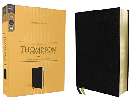 KJV, Thompson Chain-Reference Bible, European Bonded Leather, Black, Red Letter, Comfort Print