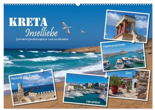 Kreta - Inselliebe (Wandkalender 2026 DIN A2 quer), CALVENDO Monatskalender: Eine kleine Entdeckungstour rund um Heraklion (CALVENDO Orte)