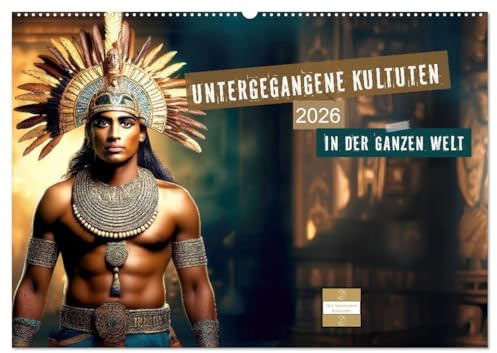 Untergegangene Kulturen - auf der ganzen Welt (Wandkalender 2026 DIN A2 quer), CALVENDO Monatskalender: Hier finden Sie 12 mit KI-generierte Bilder ... verlorener Zivilisationen. (CALVENDO Orte)