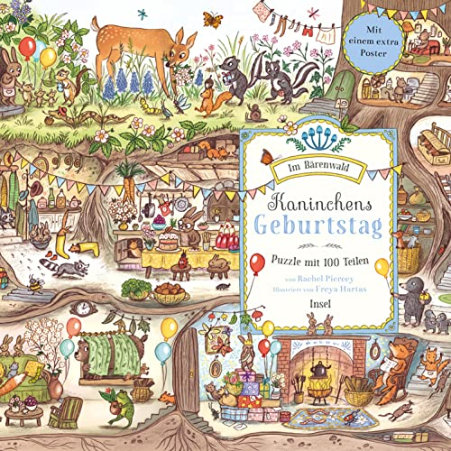 Im Bärenwald. Kaninchens Geburtstag. Puzzle mit 100 Teilen für Kinder ab 4 Jahre, White