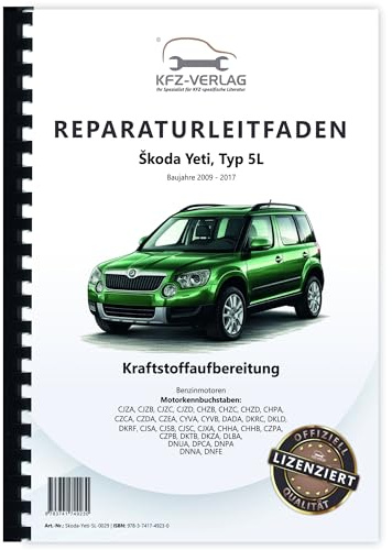 Skoda Yeti 5L 2009-2017 Kraftstoffversorgung Benzinmotoren Reparaturanleitung