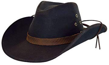 Outback Trading Company Unisex 1481 Trapper UPF 50 Waterproof Breathable Outdoor Western Cotton Oilskin Hat, Brown, X-Large
