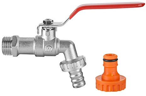 1/2 Garden BIB TAP Water Lever Type Valve RED Handle HAZELOCK Connection