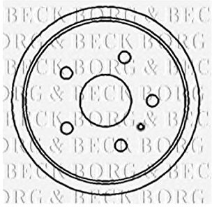 Borg & Beck BBR7159 Brake Drum To Fit Mercedes A140 A160 A170 1998-