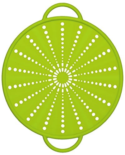 Emsa SMART KITCHEN Couvercle anti projections, passoire, en silicone 26cm vert