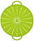 Emsa 514557 - Coperchio antischizzi 5 in 1 in Silicone/Inox, 26 cm, colore: Verde