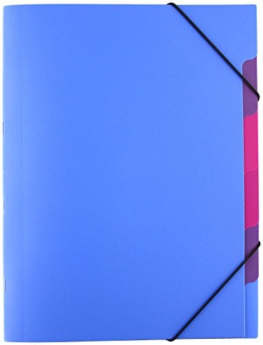 Pagna 41803-13 Ordnungsmappe, Funky School Trend PP, 5-teilig, blau