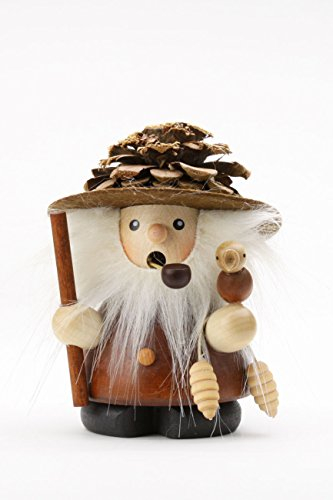 Räuchermännchen Zapfenmann natur - 9cm - Original Erzgebirge Räuchermann - Christian Ulbricht