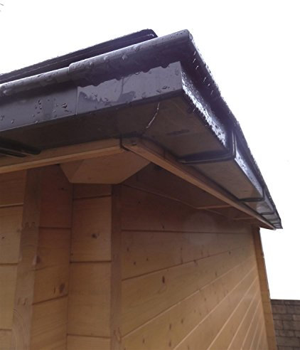 Dachrinnen Set RG 70 braun 250 cm Pultdach