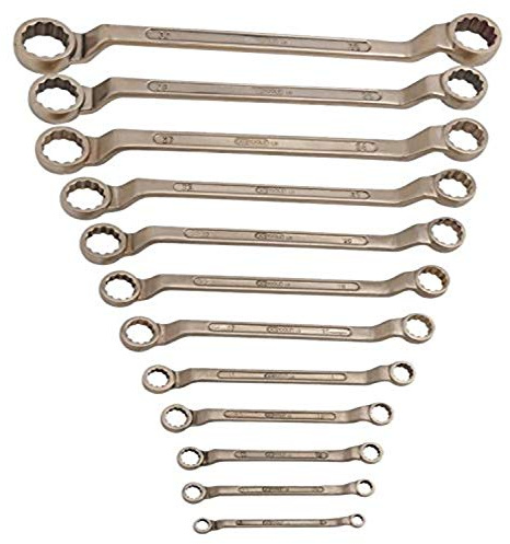 KS Tools 963.7437 BRONZEplus Doppel-Ringschlüssel-Satz, gekröpft 12-tlg. 6-32mm