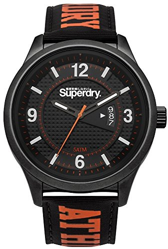 Superdry Herren Analog Quarz Uhr mit Stoff Armband SYGSYG171BO