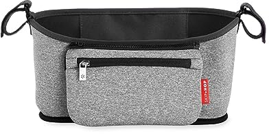 Skip Hop Grab und Go Kinderwagen Organizer und Getränkehalter, grau
