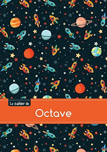 CAHIER OCTAVE BLANC,96P,A5 ESPACE