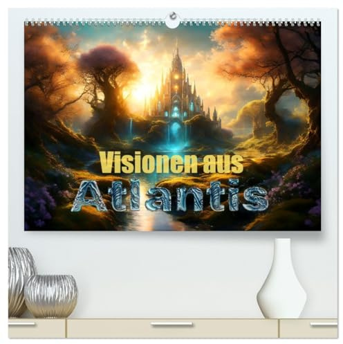 Visionen aus Atlantis (hochwertiger Premium Wandkalender 2026 DIN A2 quer), Kunstdruck in Hochglanz: Bilder aus einer anderen Welt vor unserer Zeit (CALVENDO Wissenschaft)