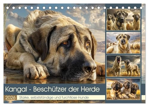 Kangal - Beschützer der Herde. Starke, selbstständige und furchtlose Hunde (Tischkalender 2026 DIN A5 quer), CALVENDO Monatskalender: Diese loyalen ... Aufgabe mit Stolz und Mut (CALVENDO Tiere)