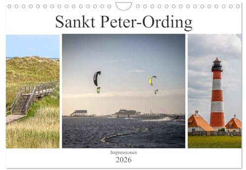 Impressionen aus Sankt Peter-Ording (Wandkalender 2026 DIN A4 quer), CALVENDO Monatskalender: Traumhafter Strand in Schleswig-Holstein (CALVENDO Orte)