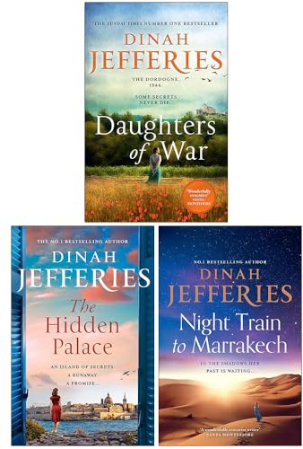 The Daughters Of War Series 3 Books Collection Set By Dinah Jefferies (Daughters Of War, The Hidden Palace & Night Train to Marrakech)