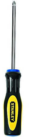 Stanley 60-002 Standard Fluted Phillips Tip Screwdriver, 2 Point X 4 Inch