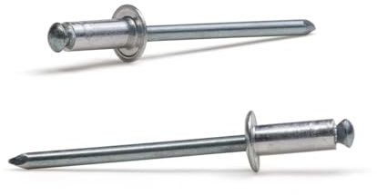 Bralo - Remache flor aluminio/acero alomada diámetro 4,8x24mm