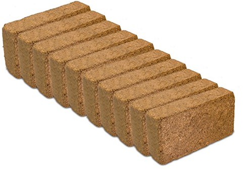 Terra Discount Kokoshumusziegel für Pflanzen - ca.216 Liter Quellerde/Kokosziegel aus Kokosfaser zur Anzucht von Pflanzen - natürliche Kokoserde als Alternative zur herkömmlichen Blumenerde (650g, 24)