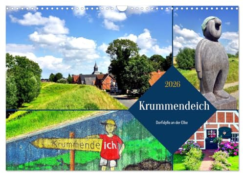 Krummendeich - Dorfidylle an der Elbe (Wandkalender 2026 DIN A3 quer), CALVENDO Monatskalender: Bilder aus einem malerischen Dorf in Kehdingen (CALVENDO Orte)