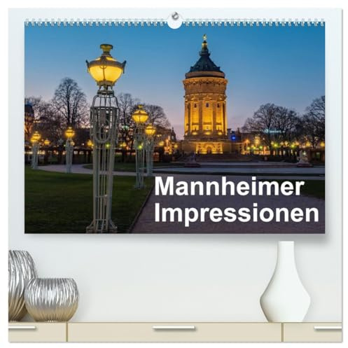 Mannheimer Impressionen. (hochwertiger Premium Wandkalender 2026 DIN A2 quer), Kunstdruck in Hochglanz: Fotos aus der Quadratestadt Mannheim. (CALVENDO Orte)