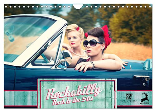 Rockabilly - Back to the 50s (Wandkalender 2026 DIN A4 quer), CALVENDO Monatskalender: Rockabilly - Back to the 50s versetzt Sie in die 50er Jahre zurück (CALVENDO Menschen)