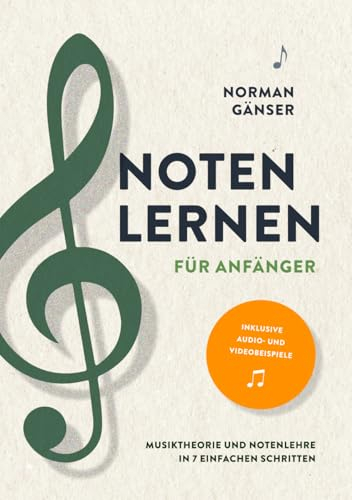 Noten lernen für Anfänger – Musiktheorie und Notenlehre in 7 einfachen Schritten inkl. Audio- und Videobeispiele