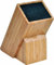 Universal Messerblock aus Naturholz – Hochwertiger Messerblock, 12x10 cm, ideal für alle Küchenmesser, stilvolles Design und TOP Qualität