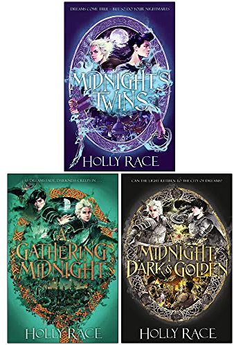 City of Nightmares Series 3 Books Collection Set By Holly Race (Midnight's Twins, A Gathering Midnight, A Midnight Dark and Golden)