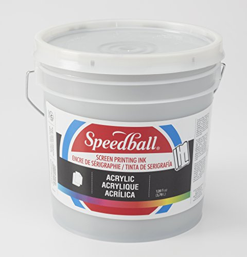 Speedball Acrylic Screen Printing Ink, 128-Ounce, Silver