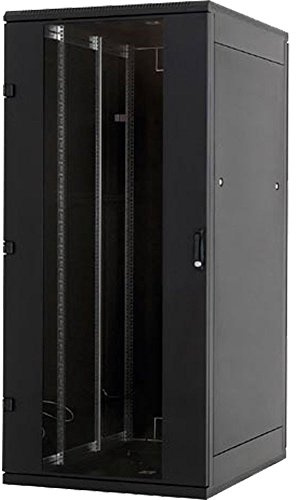 Tritón RMA-18-A69-BAX-A1 48,26 cm (19 Zoll) Netzwerkschrank 18HE, Glastür schwarz