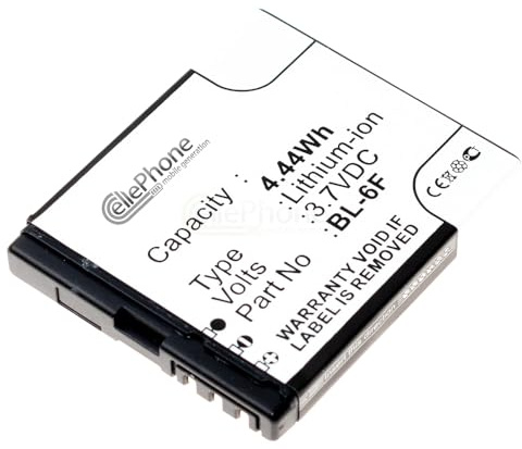 Akku Li-Polymer kompatibel mit Nokia N78 N79 - N95 8GB (Ersatz für BL-6F)