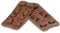 Silikomart 22.105.77.0065 SCG05 Moule pour Chocolat Thème Pâques 14 Cavités Silicone Marron