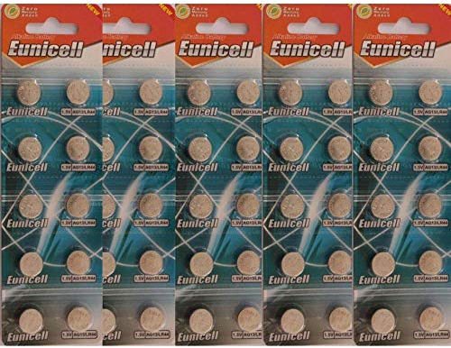 50 x AG13 Alkaline button cell batteries -A76 L1154 SR44 G13 357 PX76A V13GA