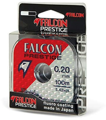 Falcon, Nylon Persicus Prestige Bl.12 Filo Da Pesca, Grigio chiaro, 0,12 mm X 100 mt