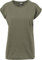 Urban Classics Damen Kurzarm T-Shirt Ladies Extended Shoulder Tee, Olive S