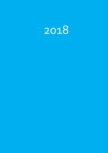 Kalender 2018 - DIN A5 - Karibikblau / Türkis: 1 Woche pro Doppelseite