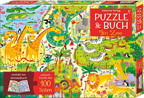 Usborne Verlag Puzzle & Buch: Im Zoo. 100 Teile