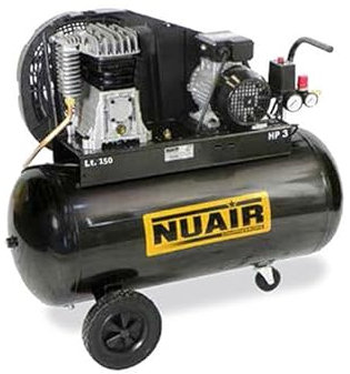 Compresseur d'air à piston 150 litres moteur monophasé de 3 CV NUAIR